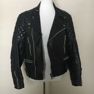 Leather Motorcycle Jacket HOLD